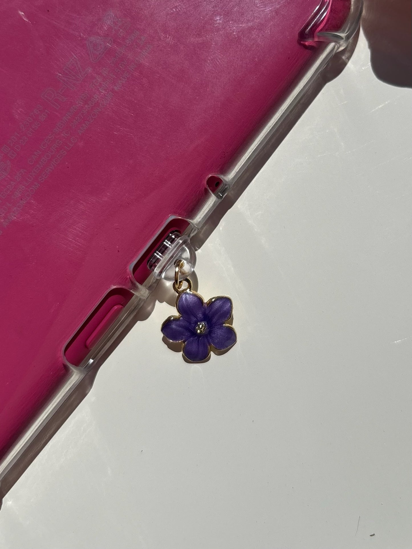 Purple Flower Dust Plug